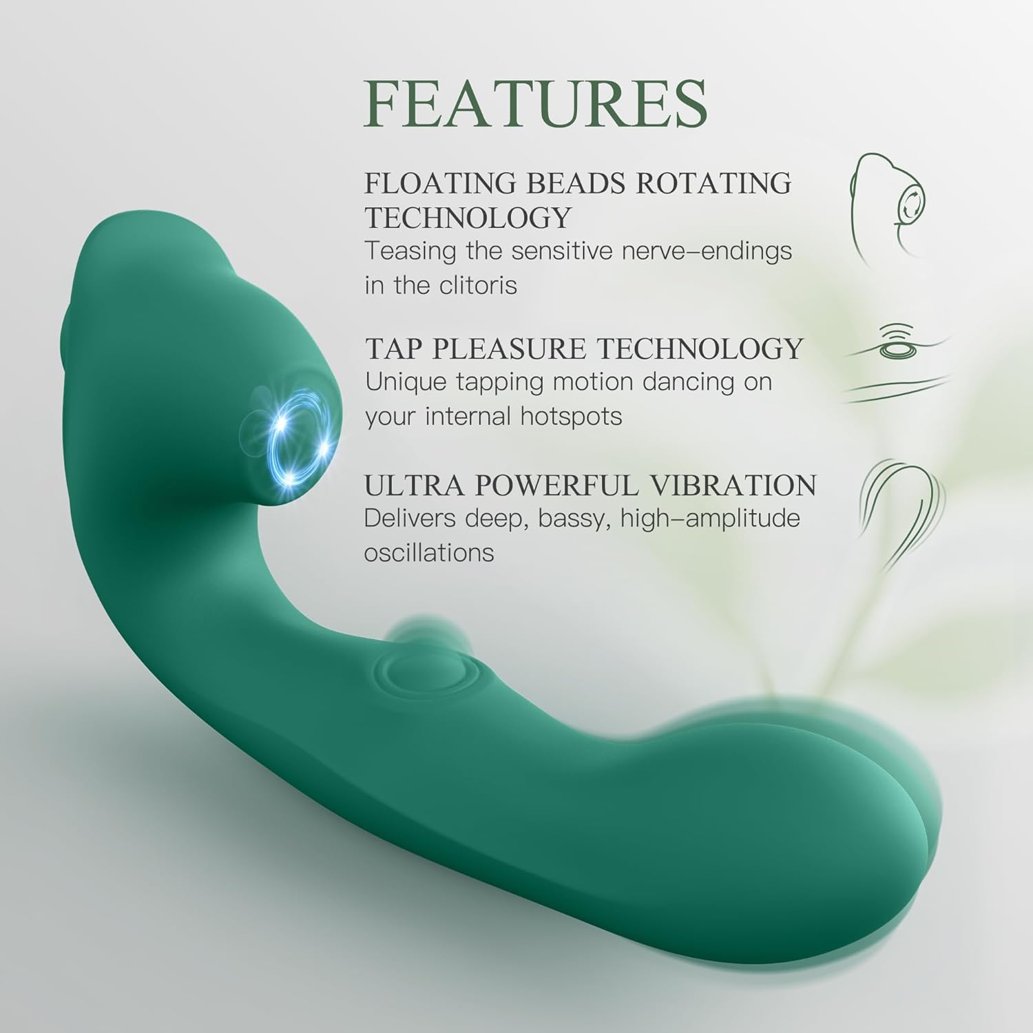 Juguetes Xeso para Ambos, 10x Rotating & Tapping & Vibration, Rose Suction Viboators Toys Y1207