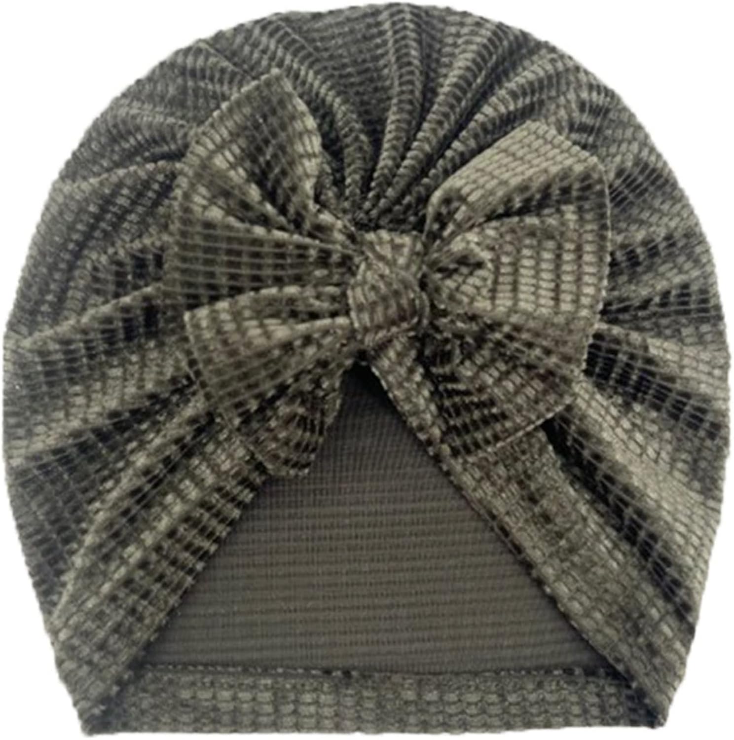 Misaky - Gorro de vellón para niñas y niños turbante elástico para el cuidado del bebé bebé en tobogan