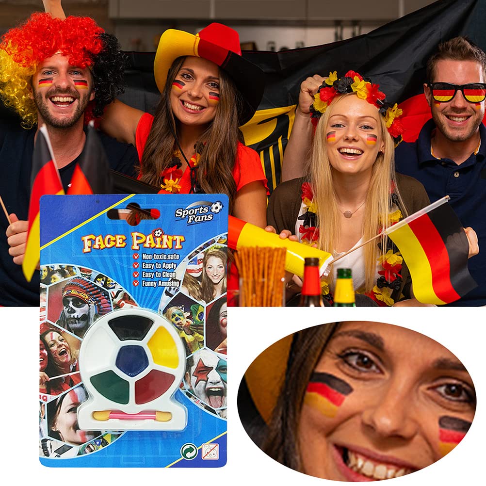 2 Pack Body Paint Makeup Kit, Facial Painting Pigment for Halloween Football Parties, Kids Face Paint for Events and Celebrations, Easy Wash Off Formula