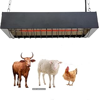 Heat Lamp for Chicks, Carbon Fiber Heating Element, Energy-Saving Poultry Equipment (550W)