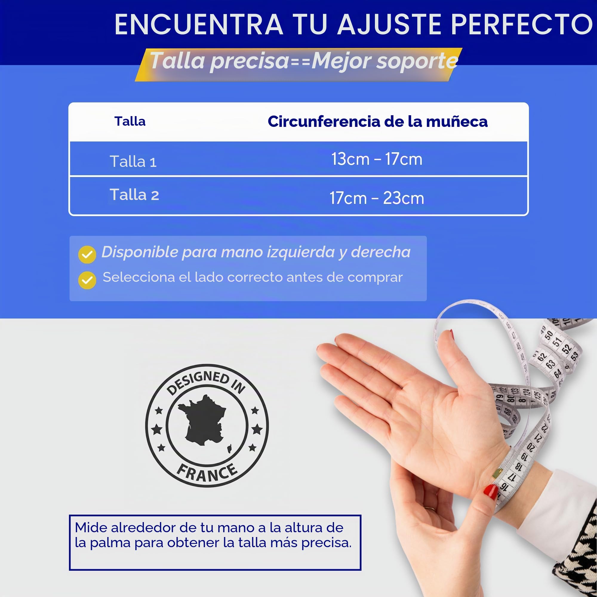 Ortesis inmovilización de pulgar Ligaflex Rhizo - Derecha Talla 1/XS