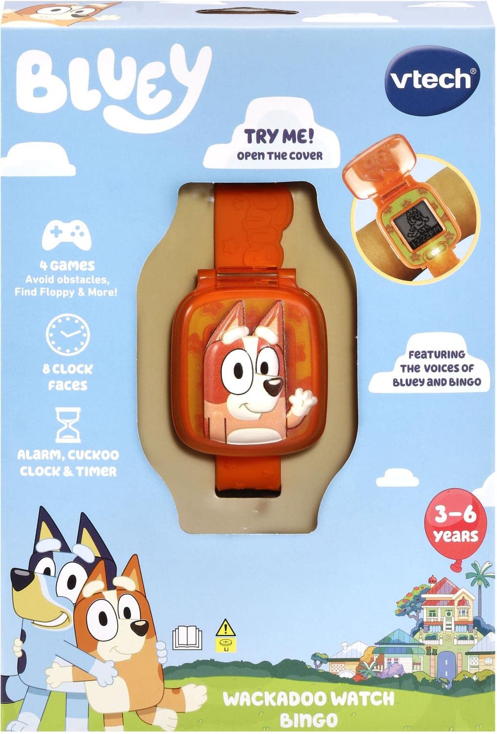 VTech Bluey Wackadoo Bingo Learning Watch Official Bluey Toy New In Box