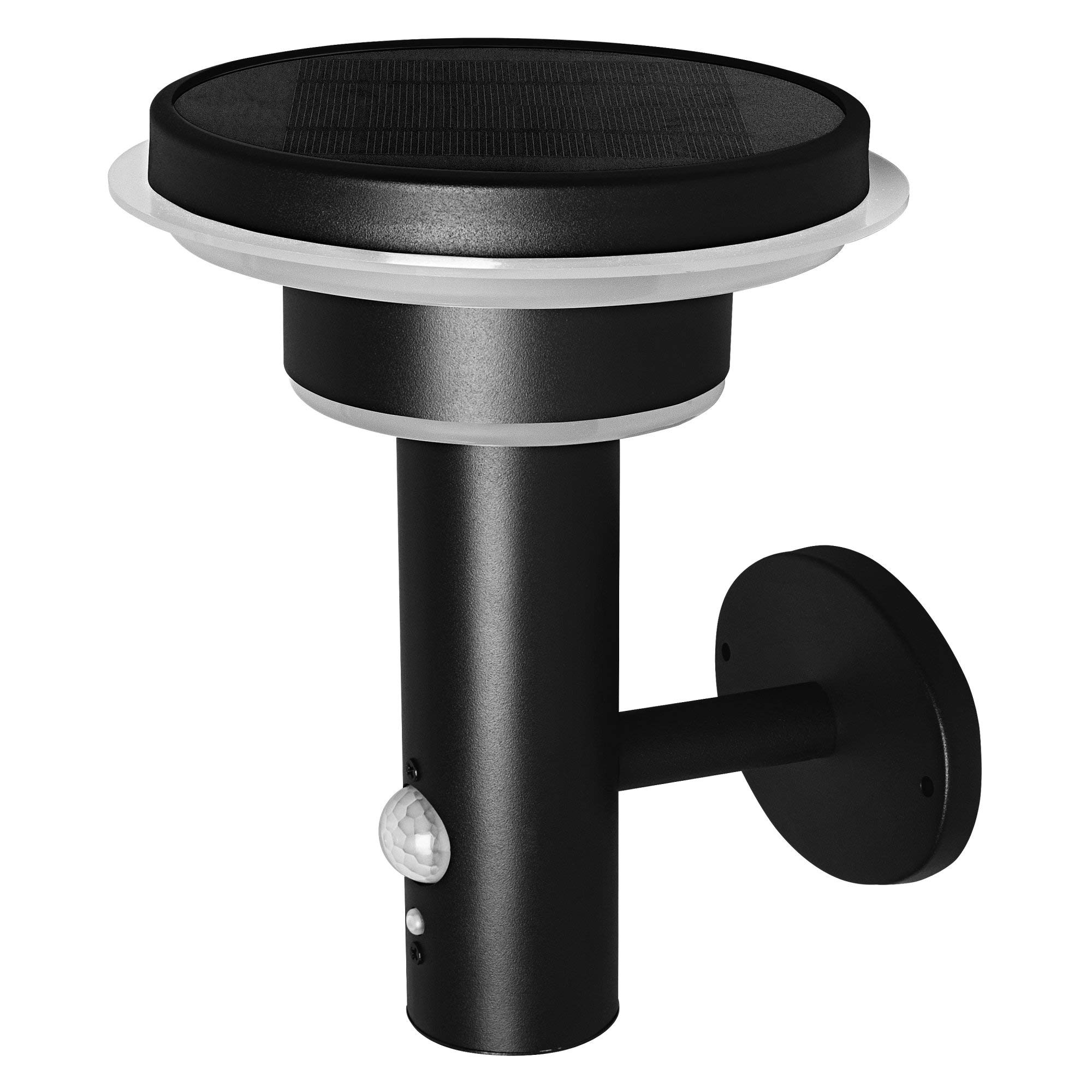 LEDVANCE Applique murale solaire à double cercle Endura Style, acier inoxydable, 6 W, noir, taille unique