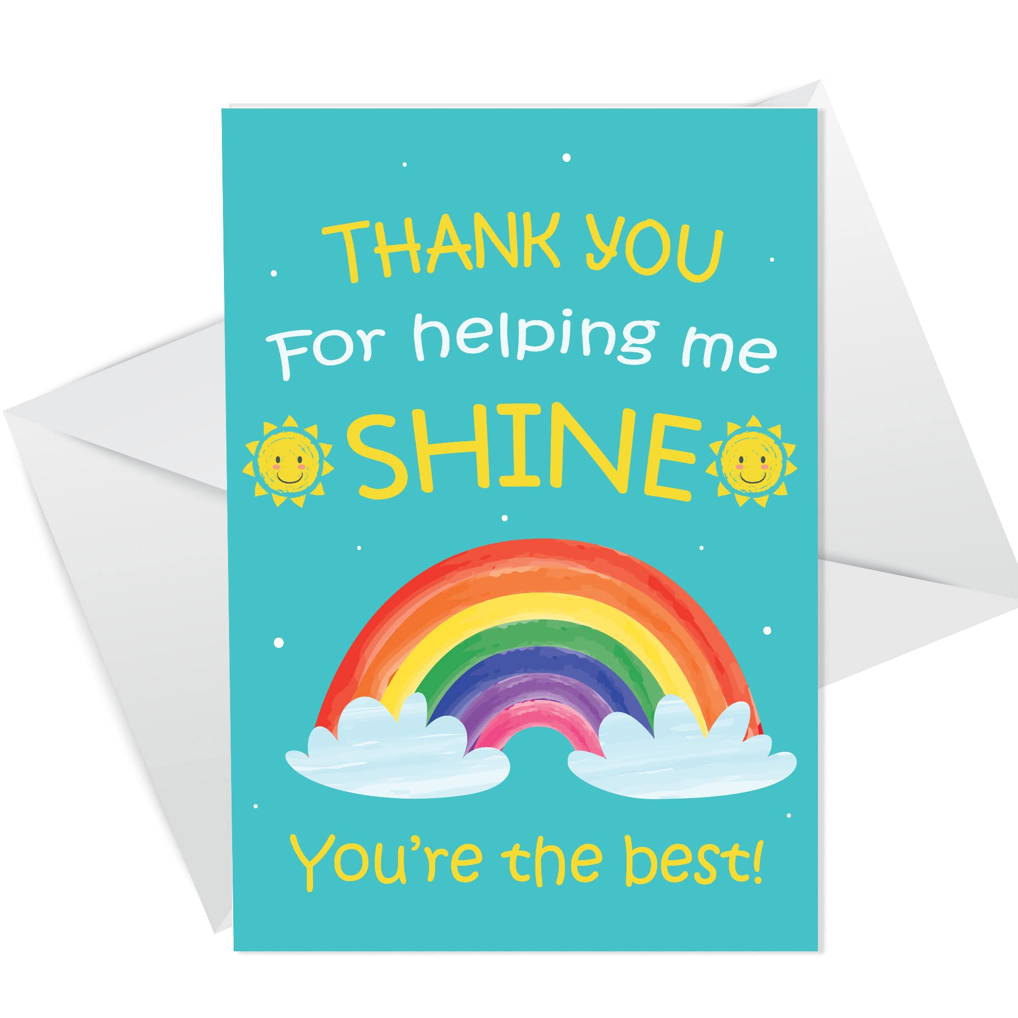 RED OCEAN Teacher Thank You Card Teaching Assistant Nursery Teacher Leaving Card Gifts