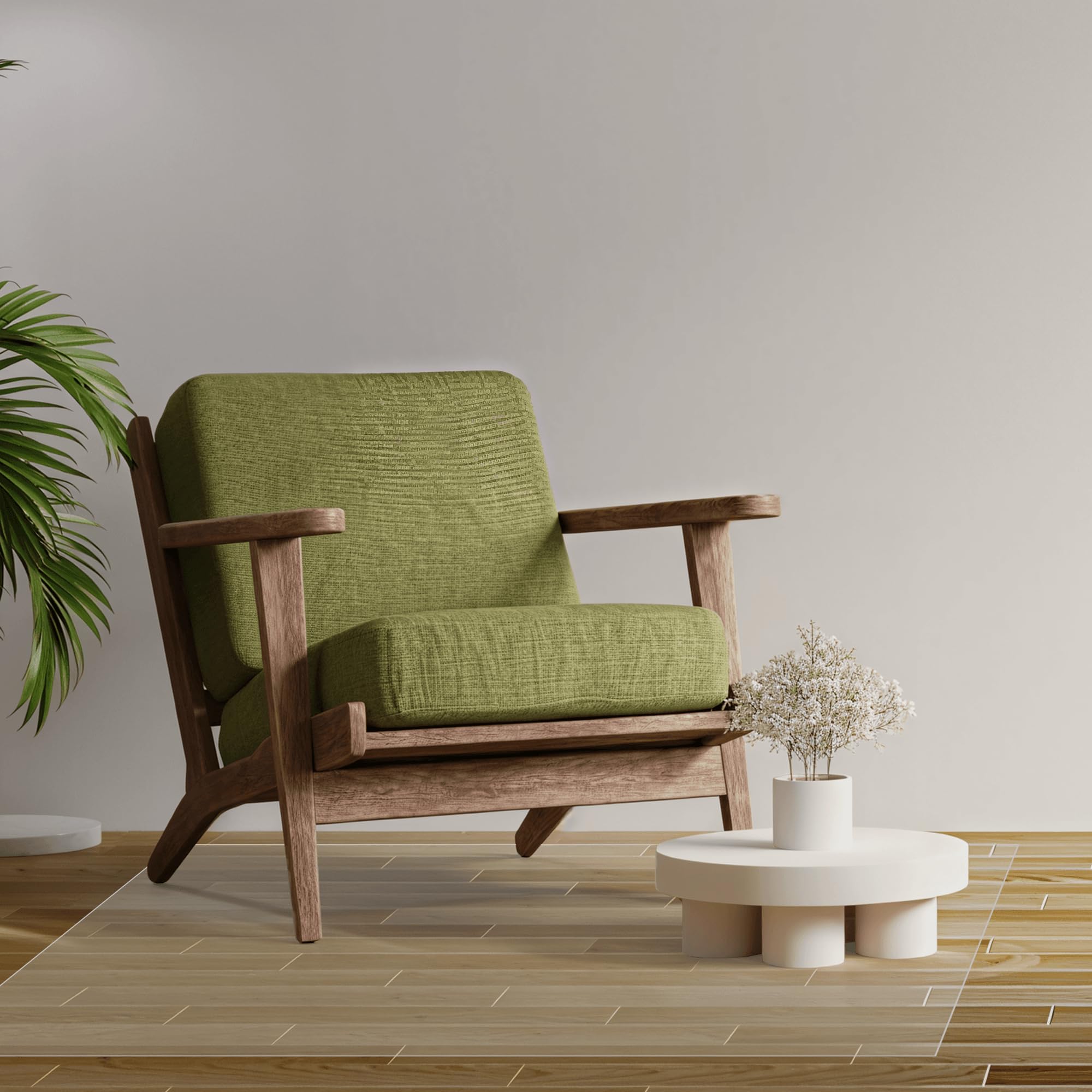 Tappeto Trasparente Salva Parquet 140 x 260 cm Ufficio Antiscivolo Trasparente PVC in Legno di Protezione Molte Misure a Scelta per Pavimenti per Ufficio a Casa, Colore trasparente