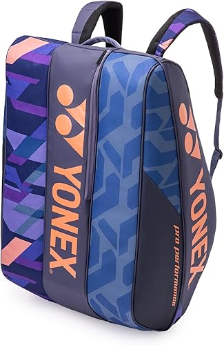 Miniatura 5 de Yonex Pro Racquet Bag 12, Multi-Compartimento 12 Raquetas Equipo de Tenis Paquete de Viaje, Mochila de TransporteAsa de Agarre (BA924212)