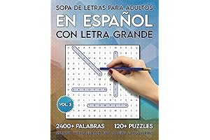 Sopa de Letras Para Adultos en Español con Letra Grande: La Guia...