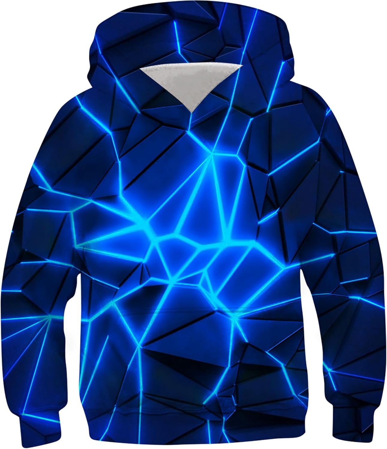 RAISEVERN Kids Hooded Sweatshirt 3D Pullover Hoodie for Girls Boys with Pocket for 6-16 Years RAISEVERN Kids Hooded Sweatshirt 3D Pullover Hoodie for Girls Boys with Pocket for 6-16 Years