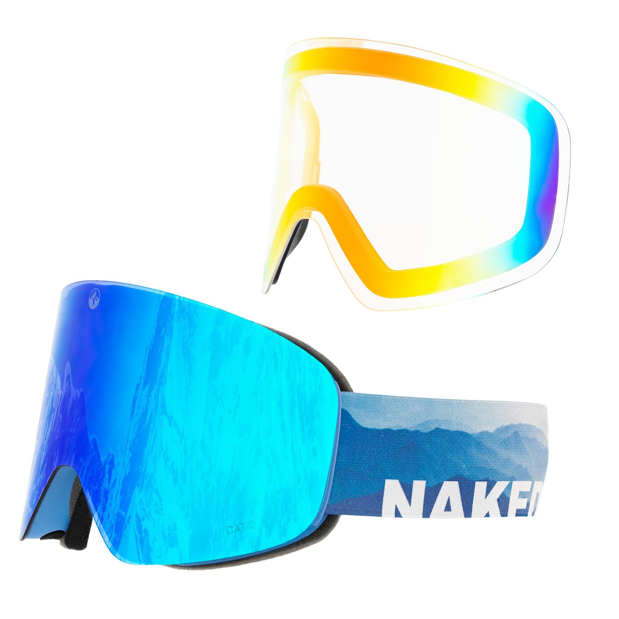 NAKED Optics Skibrille Männer, Ski Brille Frauen