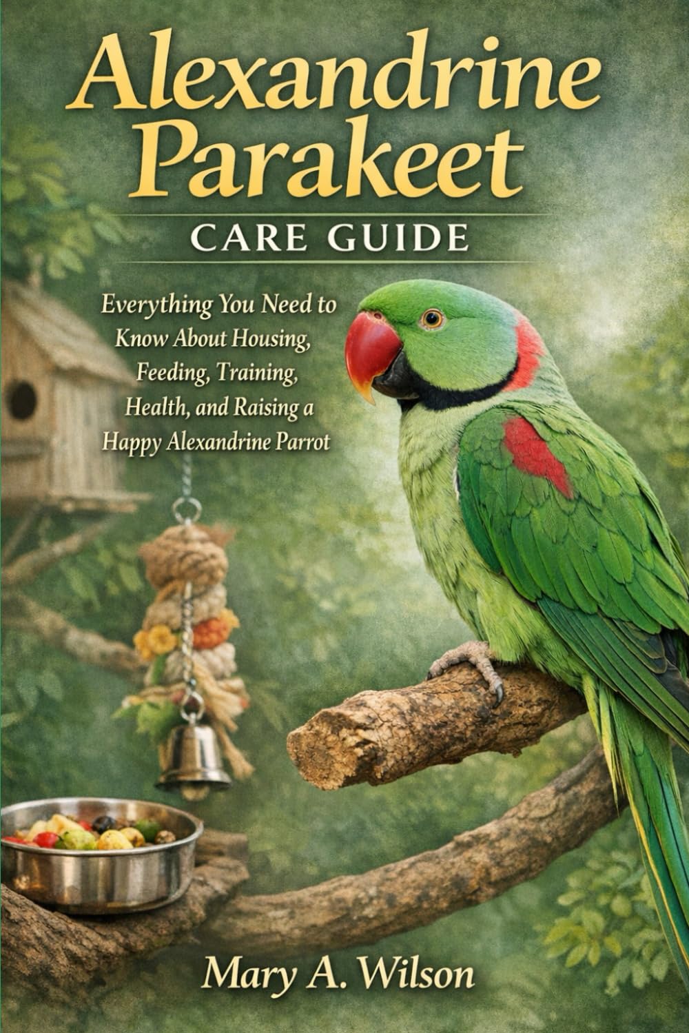 Alexandrine Parakeet Care Guide: Everything You Need to Know About Housing, Feeding, Training, Health, and Raising a Happy Alexandrine Parrot