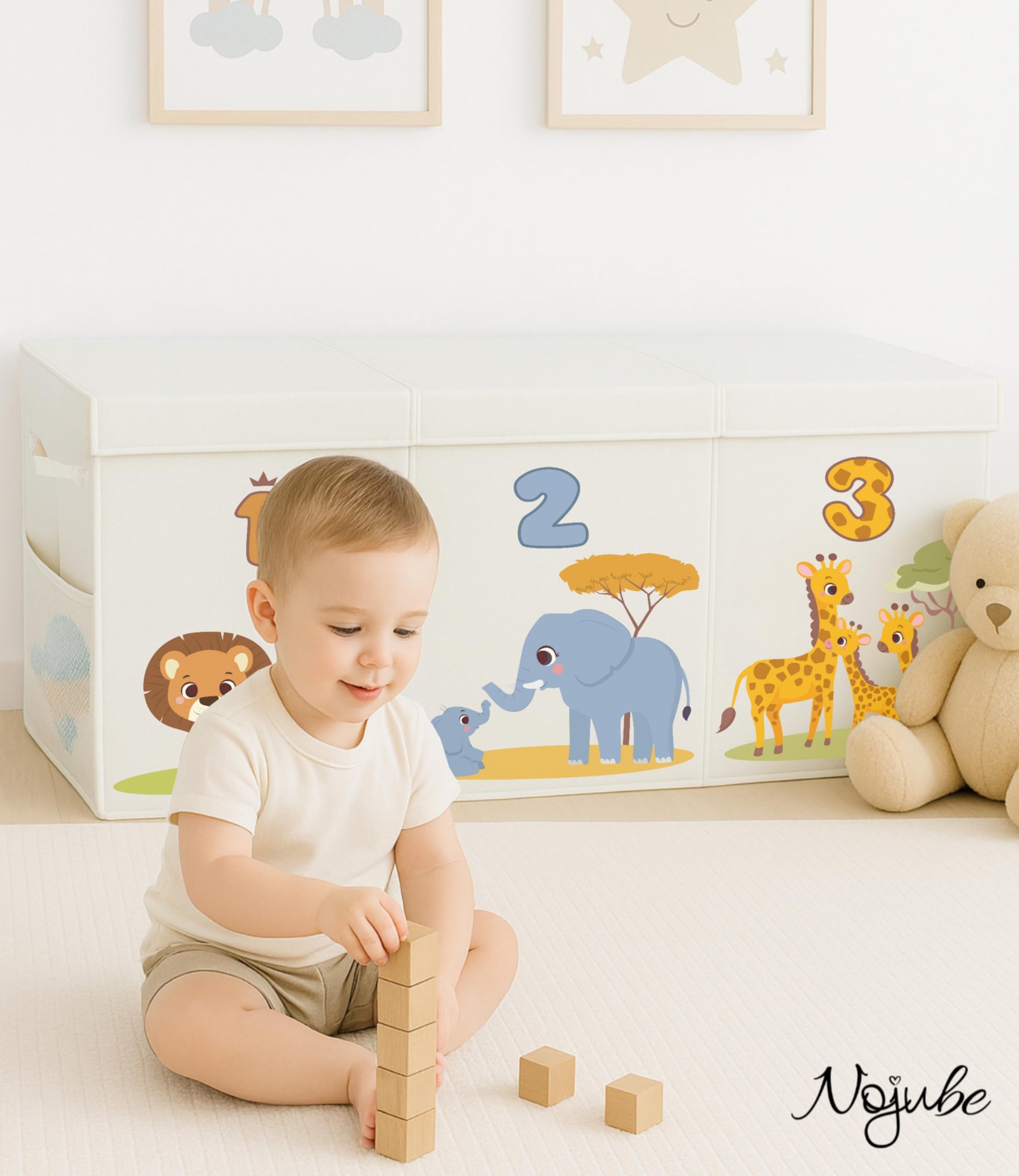 Baúl Juguetes Infantil Grande XL, Caja Juguetes Almacenaje - Selva