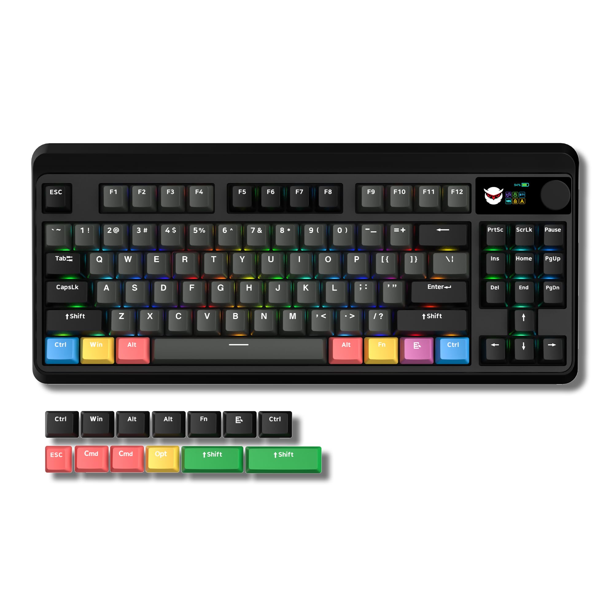 Buy XVX 75 Keyboard with Screen&Knob Mechanical Keyboard, Hot