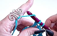 Vista 6 de Handmade Crochet Tension Ring ZigZag Wire Wrapped Knitting or Crochet Tool Crochet Gifts and Accessories Active