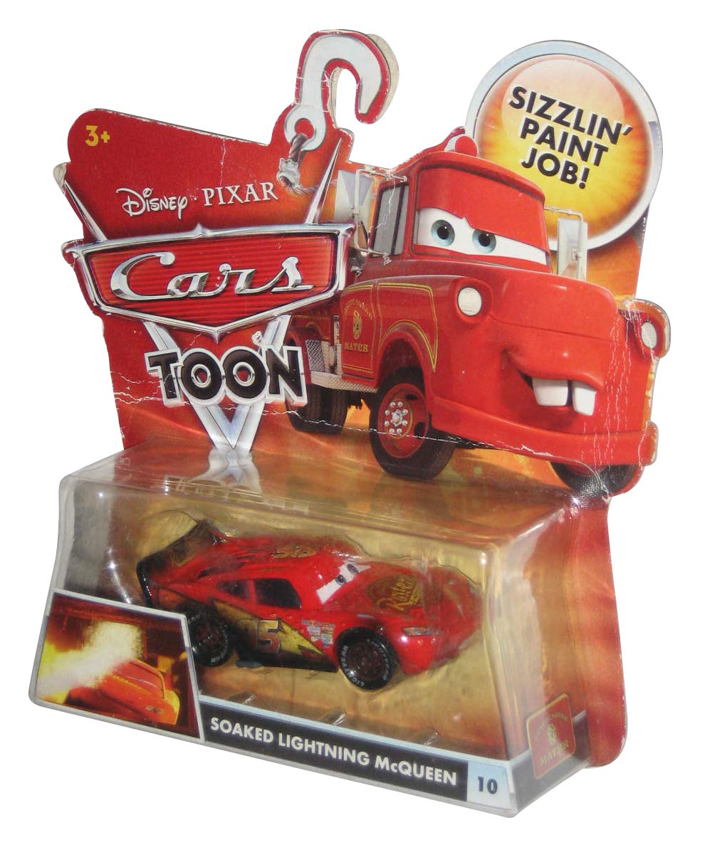 Amazon.com: SOAKED LIGHTNING MCQUEEN #10 Disney / Pixar CARS 1:55