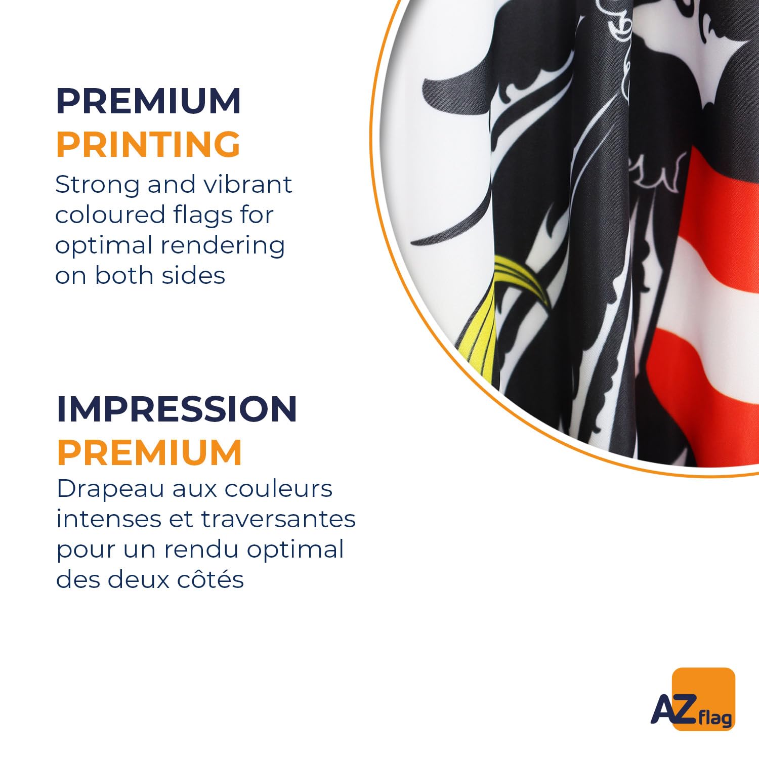 Bandiera Austria Con Aquila 20x30 Cm – Qualità Premium Tedesca, Resistente Alle Intemperie, Con Cinghia E Passante - 3