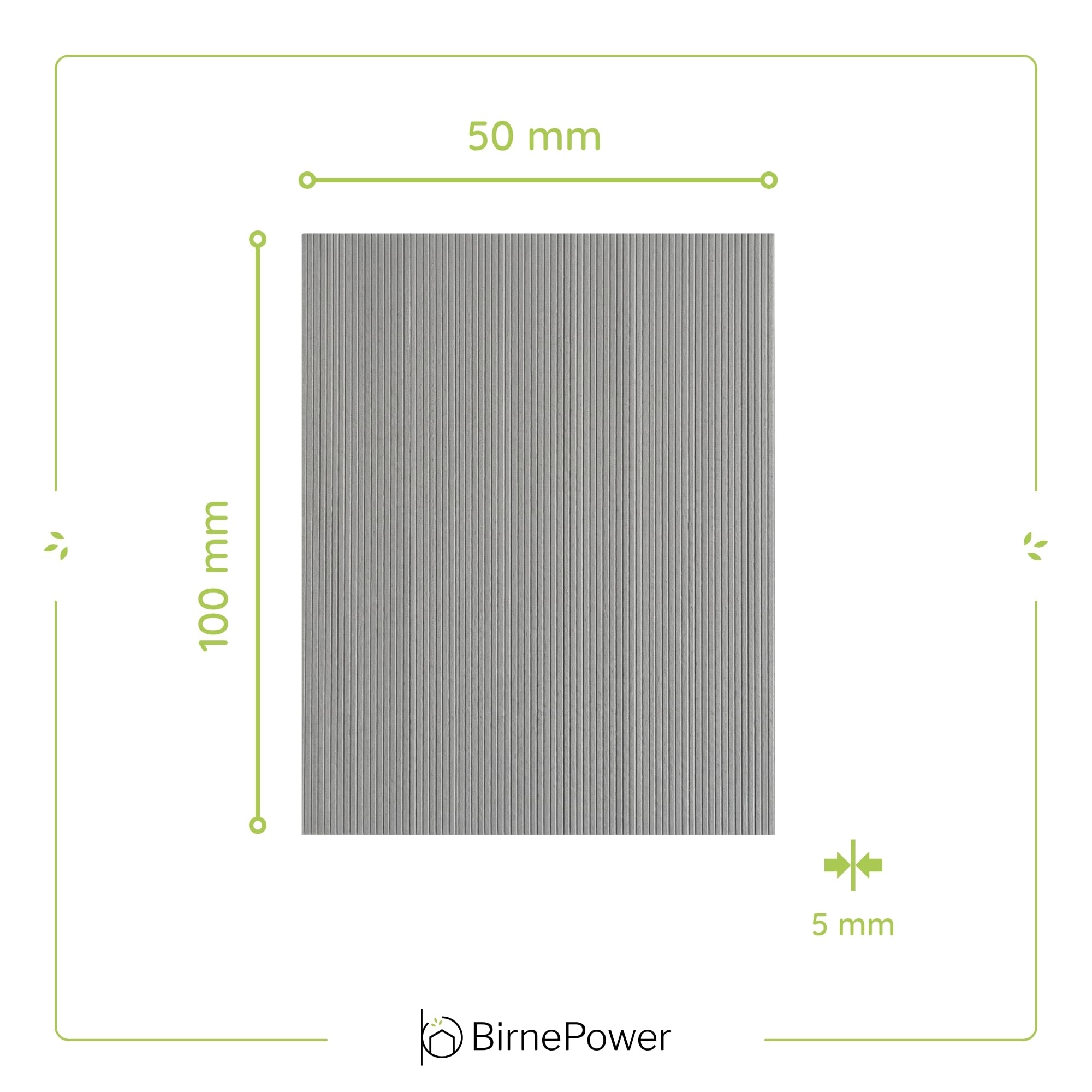 BirnePower Premium Trittschalldämmung 5mm Grau, 60 m² Großprojekt-Set (120 Platten), XPS Unterlage für Laminat & Parkett, Dämmplatten 1m x 0,5m, Maximale Wärmedämmung, Höchster Bodenausgleich