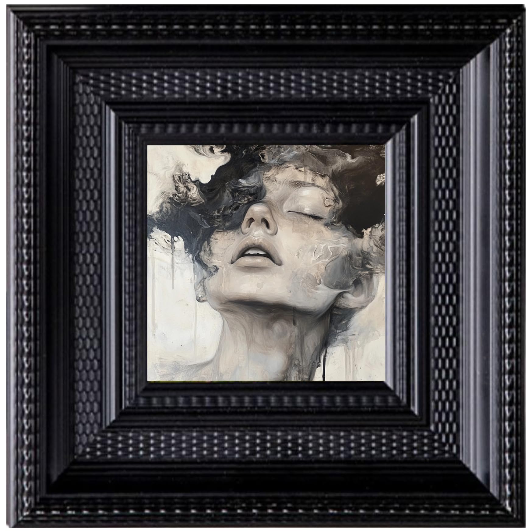 Vintage Frames 6x6 Inch Classic Square Picture Frames Decorative Photo Frame DIY Vertical Photo Display for Home Wedding Office Tabletop Shelf, Only FrameVintage