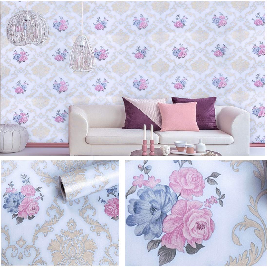 Indian Royals Modern Style Rustic Effect 3D Hall Wallpaper for Walls, Wallpaper for Office wall, Wallpaper for tv Unit Background, diwar Wallpaper, House Wallpaper (200 x 45 cm) 1