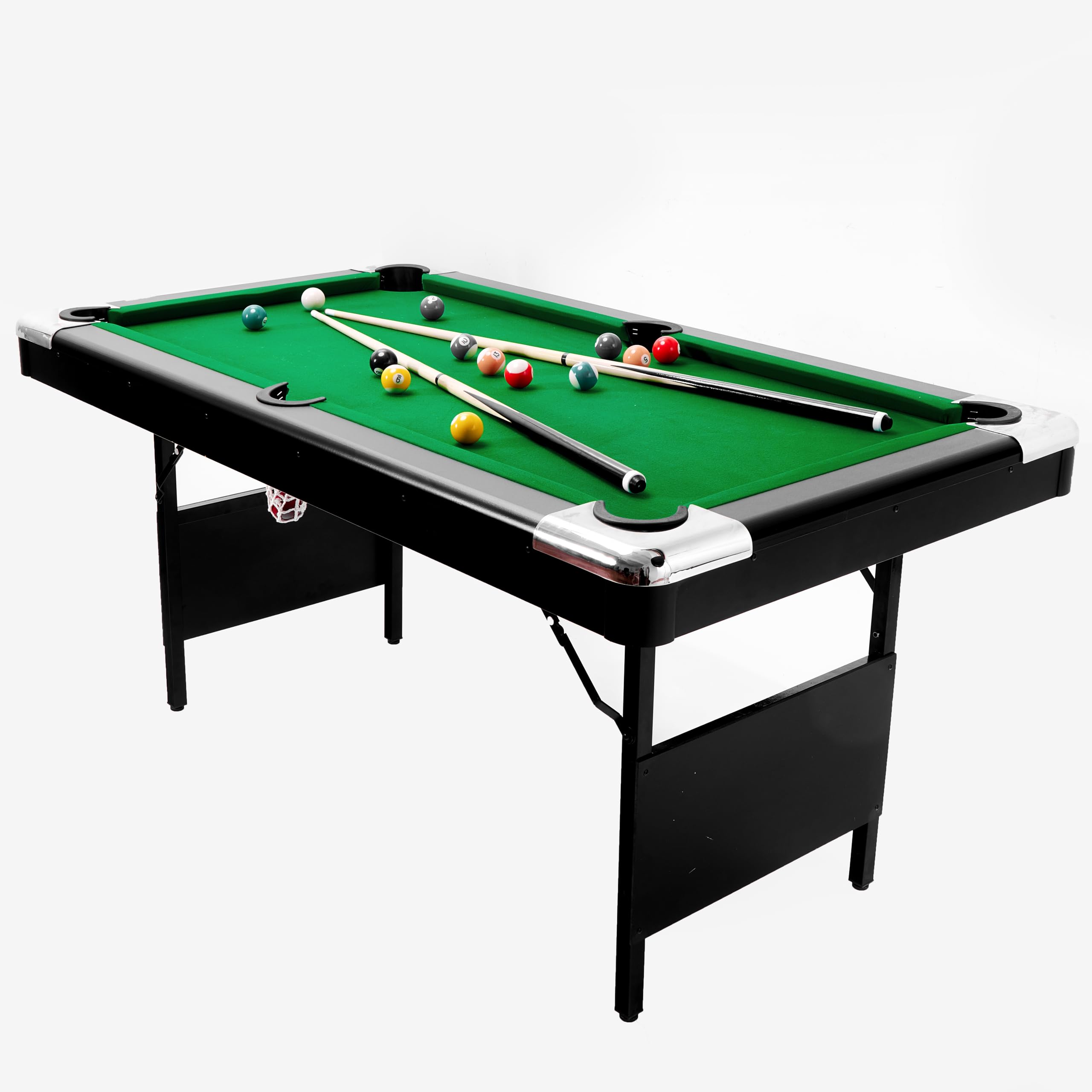 missing parts, damage, it has no pool balls - 5.5F 3 in 1 Billiard Table, 3 in 1 Pool Table, Billiards, Pool Table, Multifunctional Billiard Table, Multifunctional Pool Table, Multifunctional Table Tennis Table, Mini Ping Pong Table