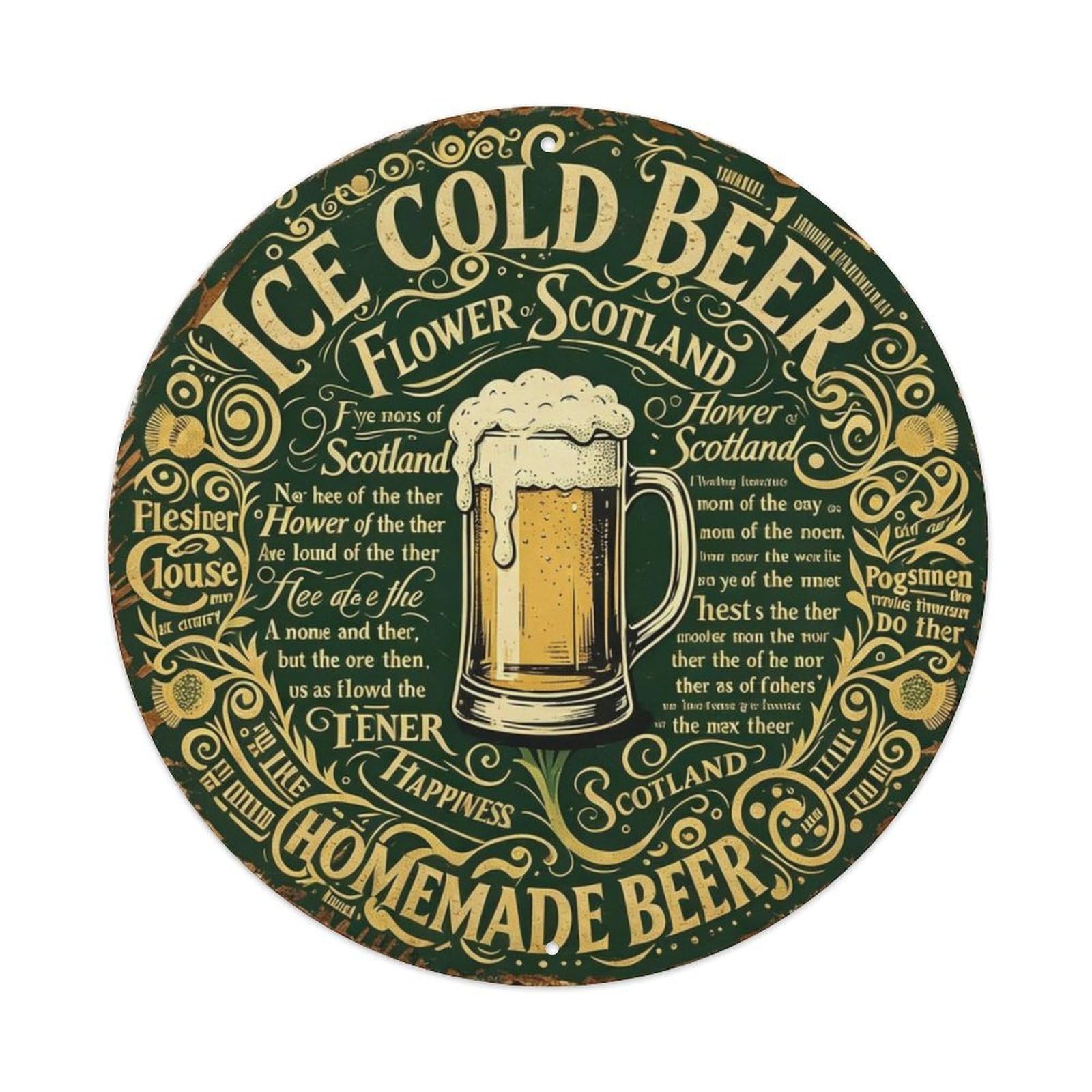 ICE COLD BEER Metal Tin Sign Plaque