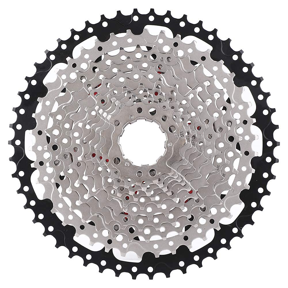 Demeras 9s/10s/11s/12s Speed Bike Cassette Ruota Libera Cassetta pignone Accessori per la Sostituzione di Biciclette per Bici da Strada 32/36/42/46T(12S 11-50T)