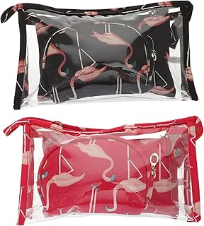 Beavorty 2Pcs Sacos De Para Viajar Sacos De Maquiagem De Viagem Bolsa De Maquiagem Bolsa De Maquiagem Decorativa Bolsa De Cosméticos Bolsa De Armazenamento Bolsa De Cosméticos