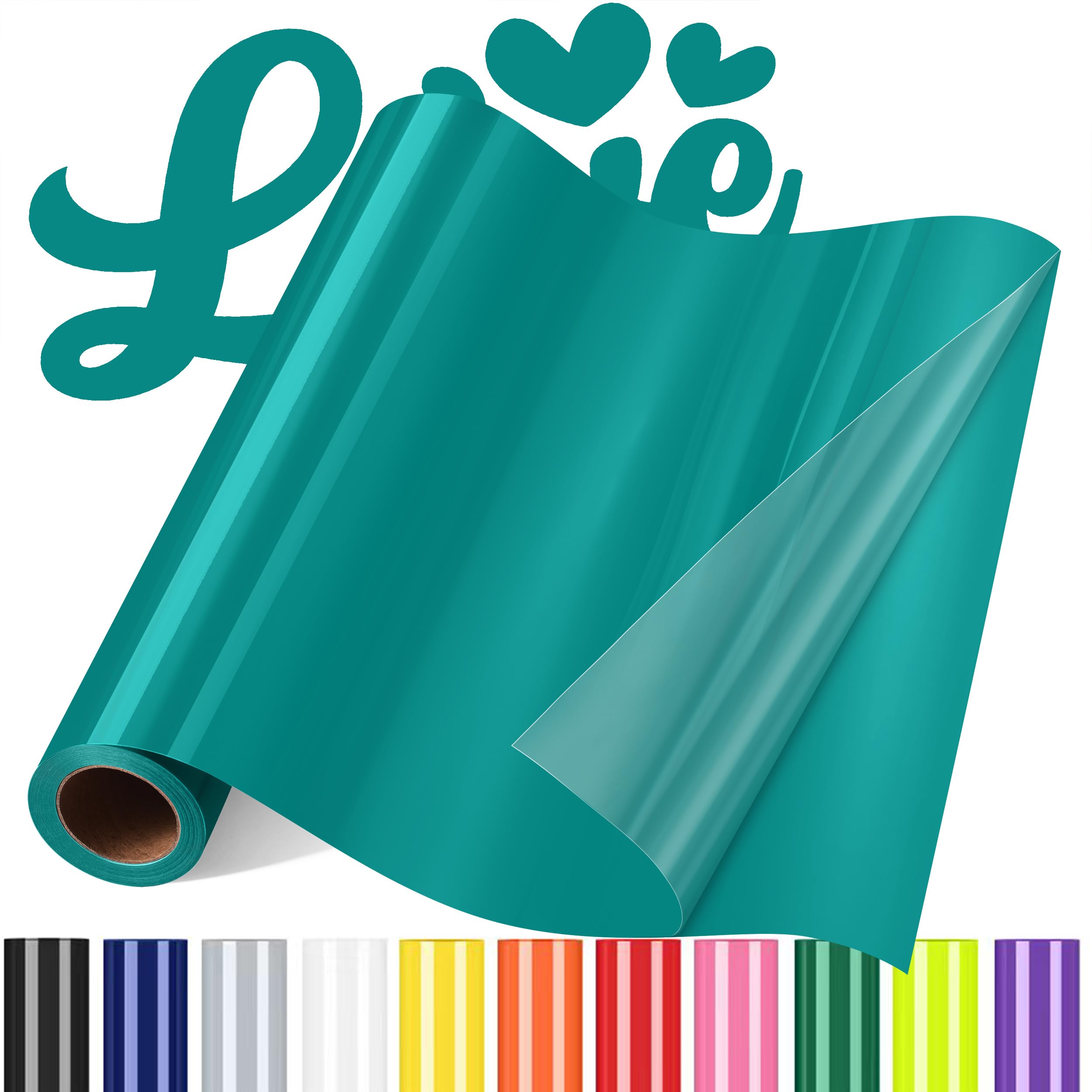 Sgooyir Plotterfolie Textil, Flexfolie Plotter Textil, Textilien Transferfolie Plotter für T-Shirt, Hemd, DIY-Kleidung andere Stoffe