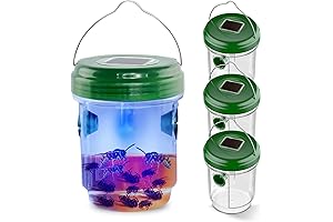 Wasp Traps Outdoor Hanging 4 Packs: Ultimate Bee Catcher & Hornet Killer