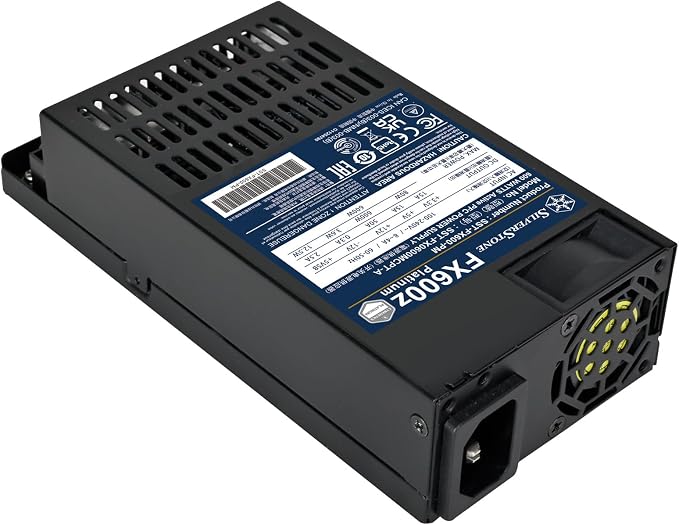 Fuente de alimentación SilverStone FX600z Platinum 600W Flex ATX miniatura 8