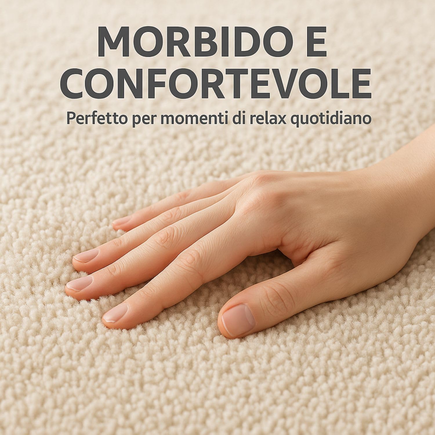 Leonardo Home - tappeto da soggiorno moderno a pelo corto - fondo antiscivolo - lavabile a 30 gradi - super morbido