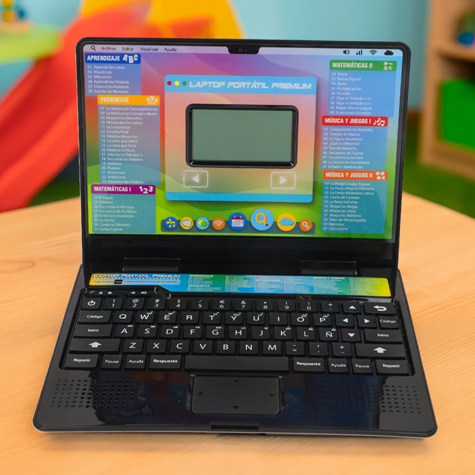 winfun Laptop for Kids, Illuminated LCD Display, Spanish and