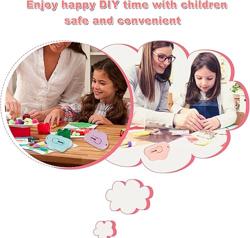 Miniatura 6 de Paquete de 3 mini cortadores de cajas de cerámica en forma de nube, cuchillos retráctiles para abreletas, cortadora de sobres, abridor de paquetes,