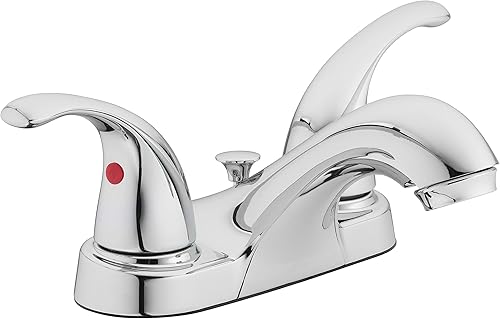 Aqua Vista 15-B42WP-CH-AV Two Handle Bathroom Sink Faucet Polished Chrome