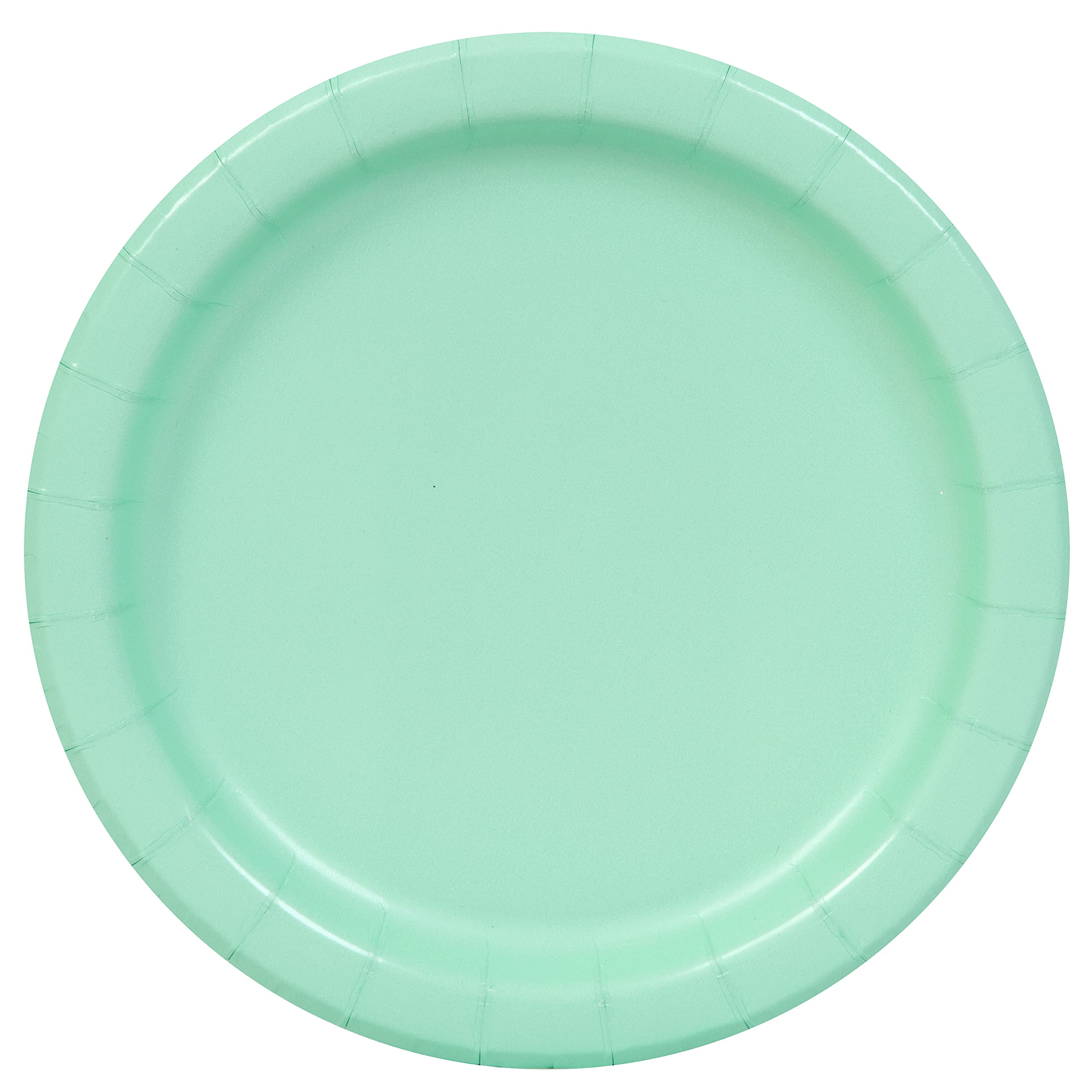 Unique Party 99225EU Eco Friendly Paper Plates 23 cm Mint Green Colour Pack of 16 Mint Green