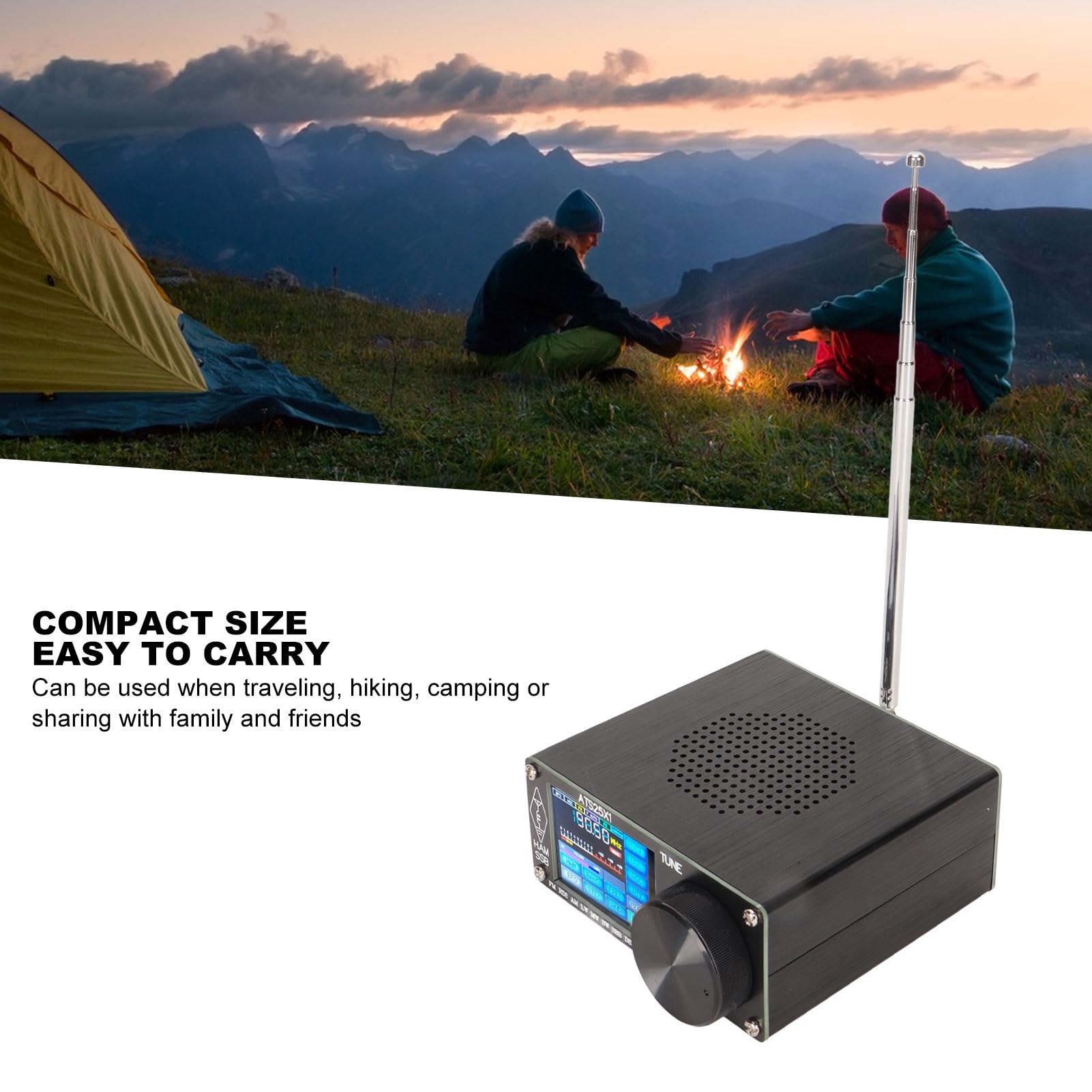 Amazon | ATS25X1 Si4732 受信機 DSP ラジオ受信機 2.4 インチ カラー