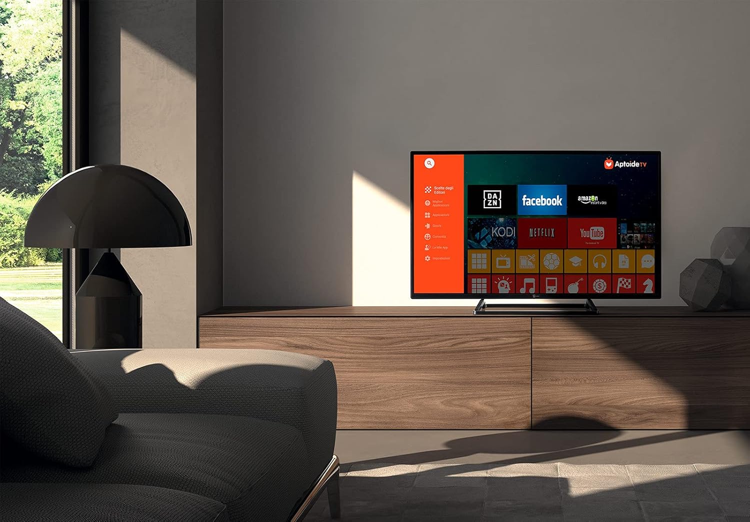 Telesystem 40 FHD SC10 T2/S2 SMART, nero