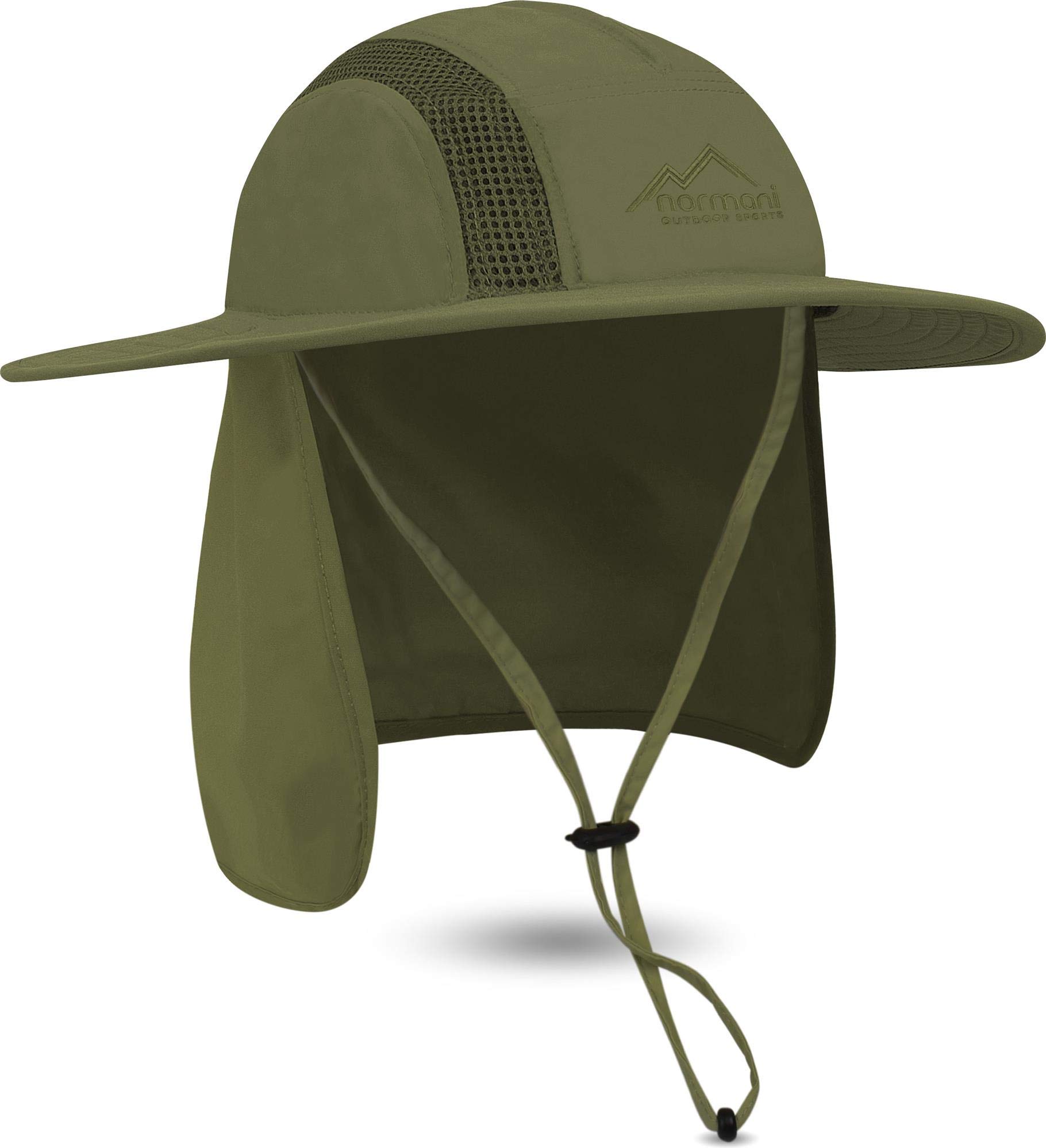 normani Outdoor Sports Sonnenhut Buschhut Outdoor Schlapphut mit Nackenschutz und atmungsaktives Mesh-Gewebe (UV-Schutz 40+)