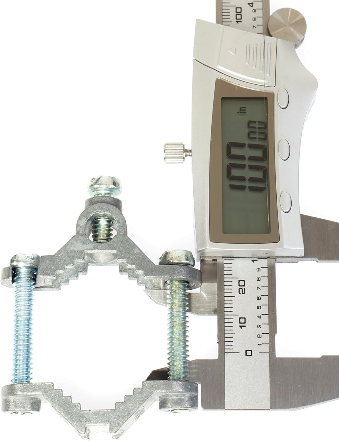 THE CIMPLE CO Galvanized Ground Rod Clamps for Direct Burial - Electrical Grounding Connectors for Pipe, TV Antenna Bonding - 1 Inch, Galvanized Steel, 10 Count