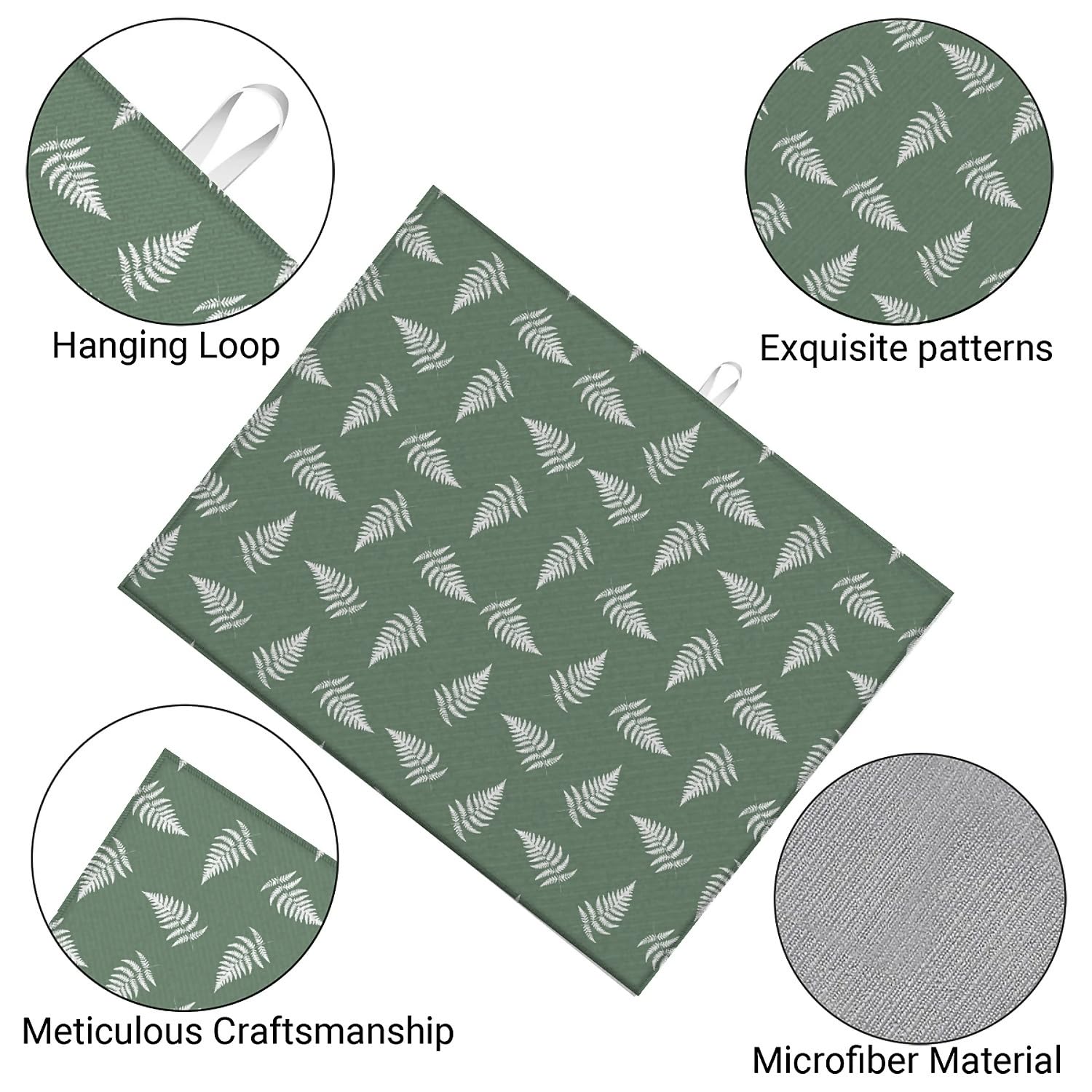 Spülmatte 45x60cm Schnelltrocknend - Saugstarke Abtropfmatte Küche