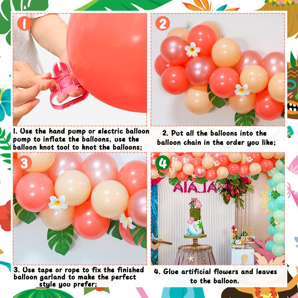 Amazon | トロピカルバルーンガーランドアーチキット、ハワイの