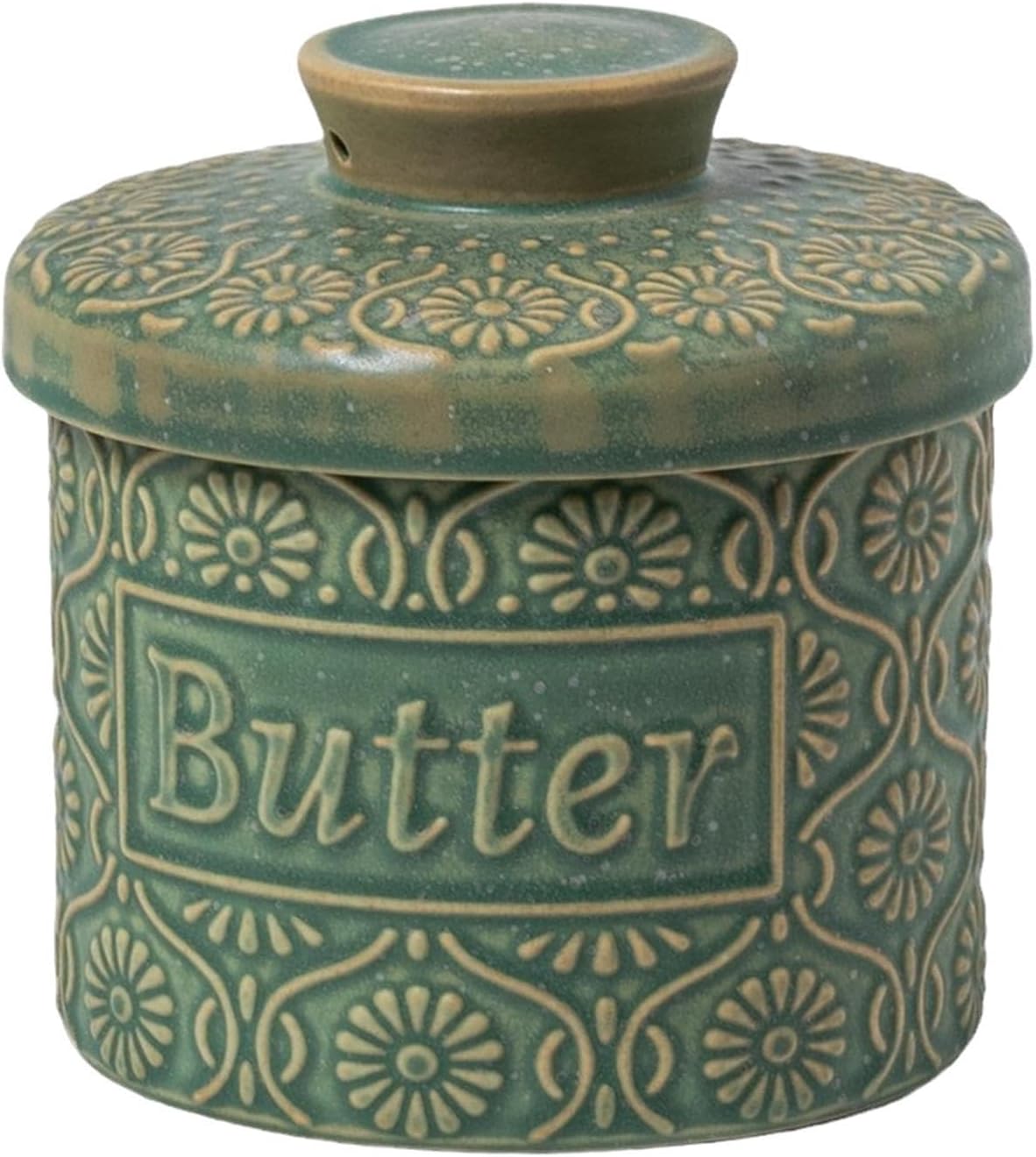 Butter Crock Ceramic Home Use Housewarming Gift Storage Container Butter Keeper