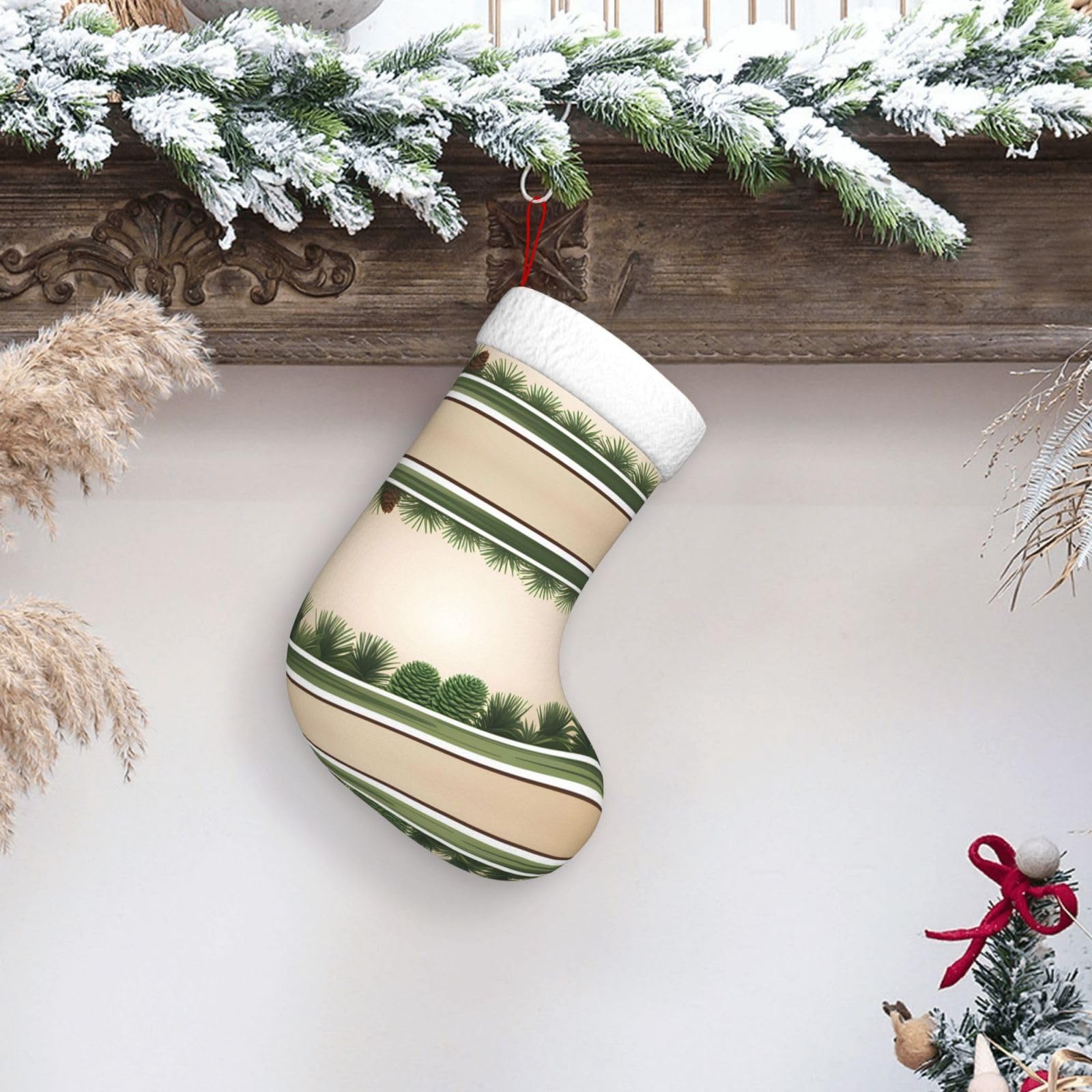 Calza in Tartan con ricamo personalizzato