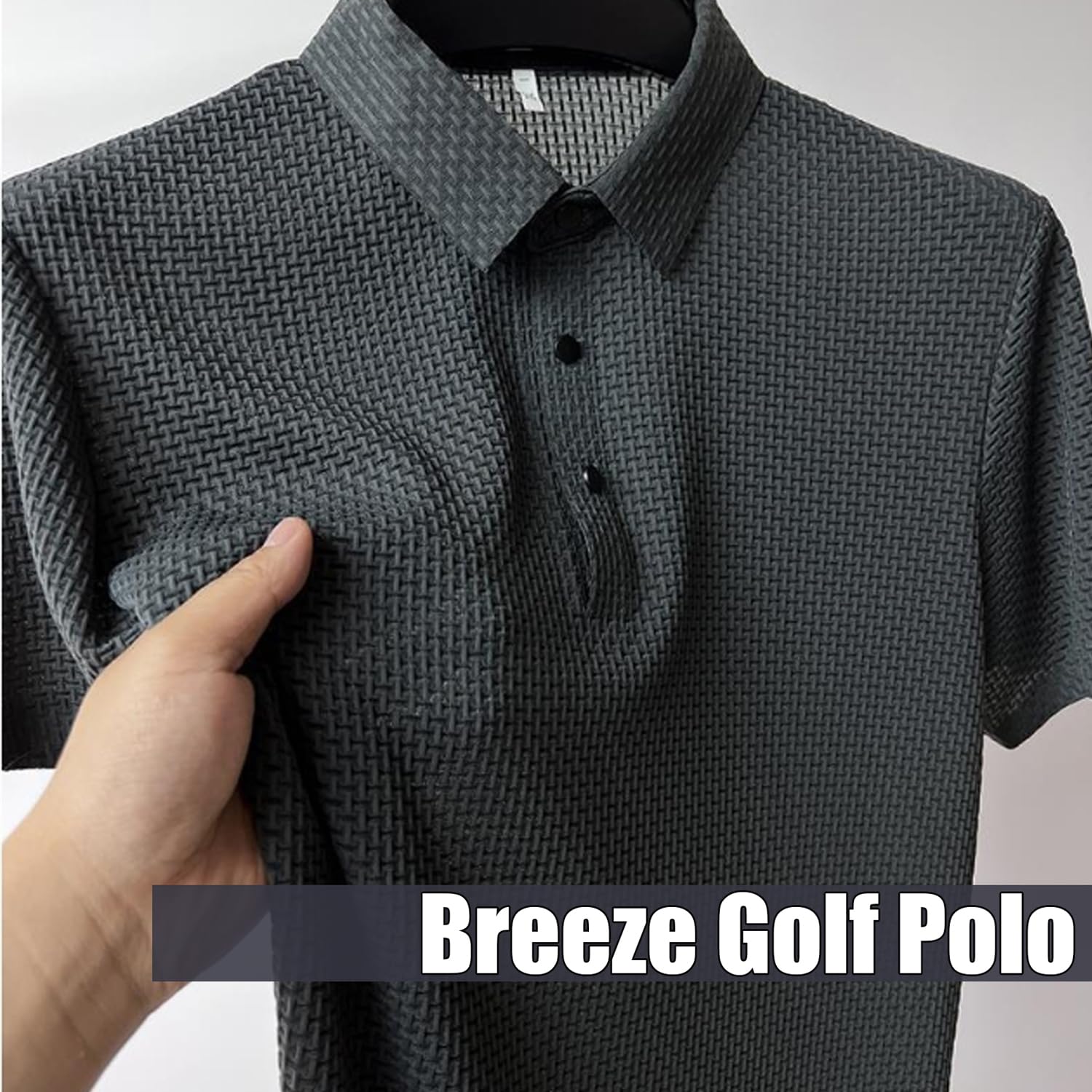 Shirts for Men,Polo Shirt,Ultra Comfortable Textured Breathable Refreshing Silky