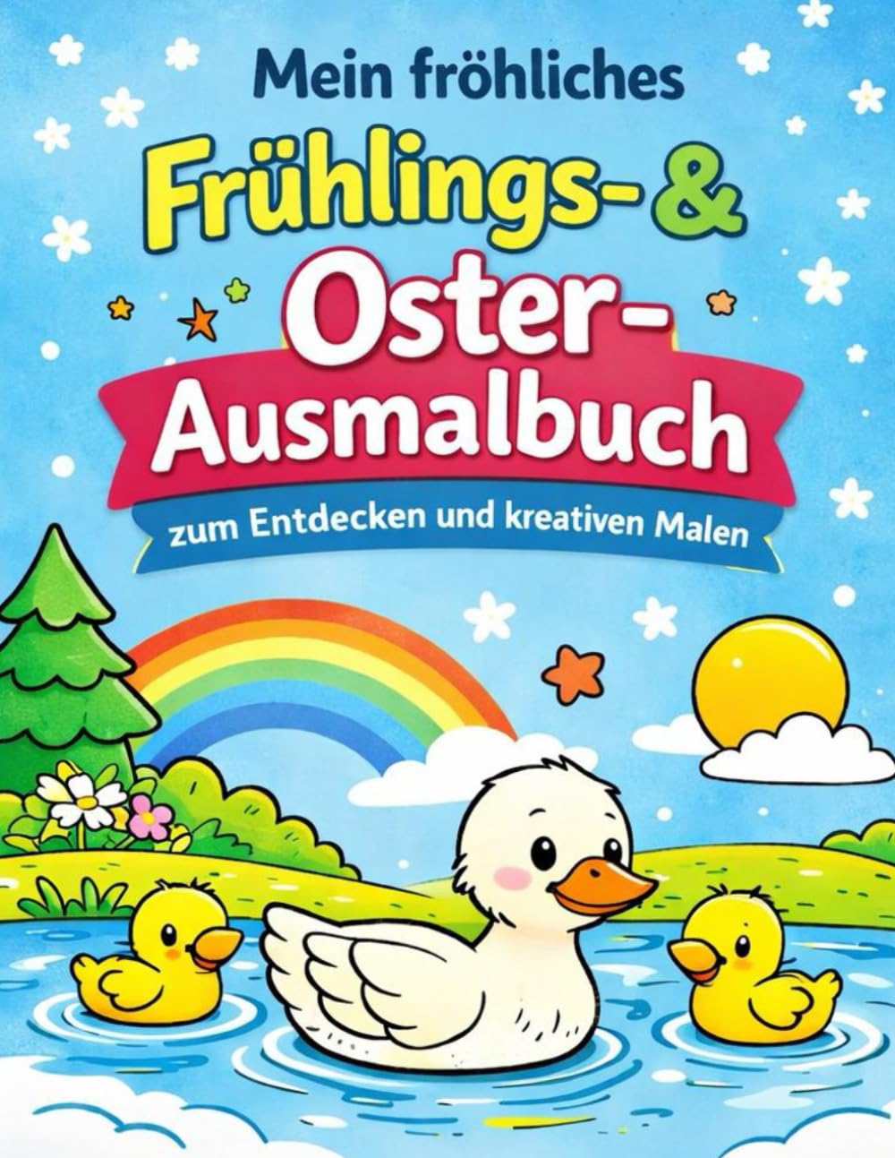 Mein Frühlings- & Oster Ausmalbuch: zum Entdecken und kreativen Malen