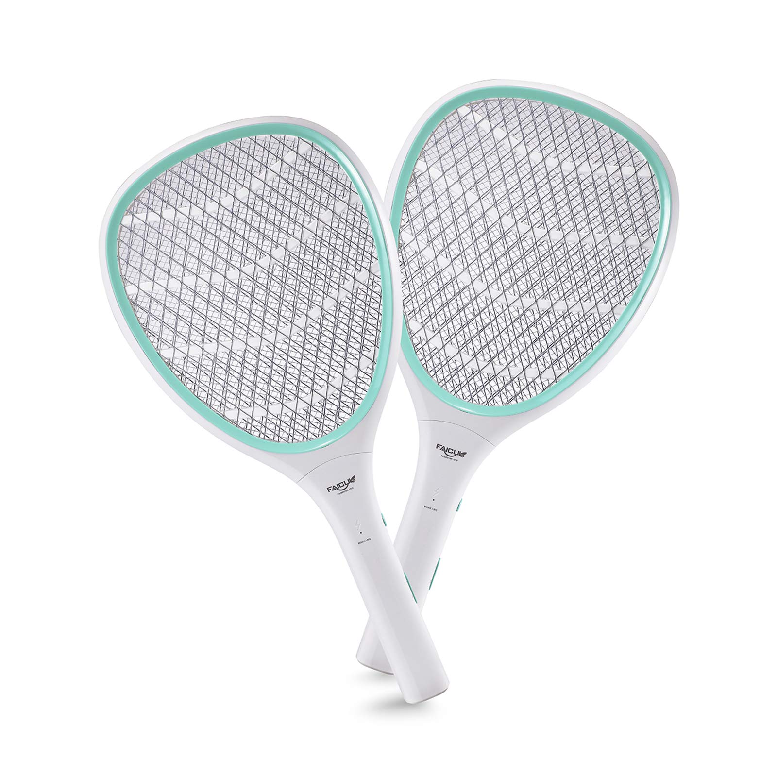 Faicuk2-Pack 2700 Volt Electric Fly Swatter/Killer Bug Zapper Mosquito Racket for Outdoor and Indoor