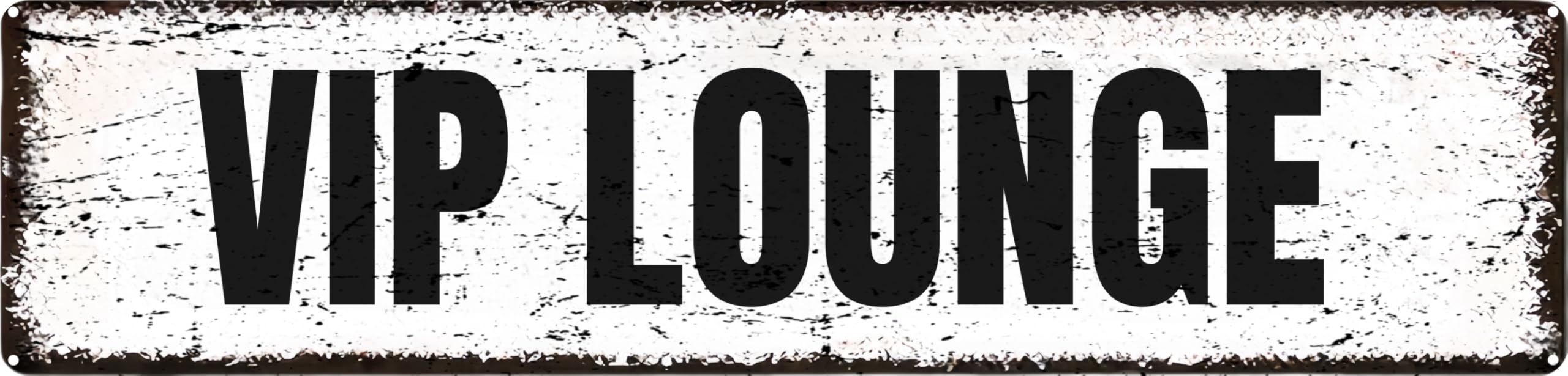 VIP LOUNGE Tin Sign Christmas Decor Retro Wall Decor For Home Coffee Bar Funny Aluminum Sign 4x16 Inch