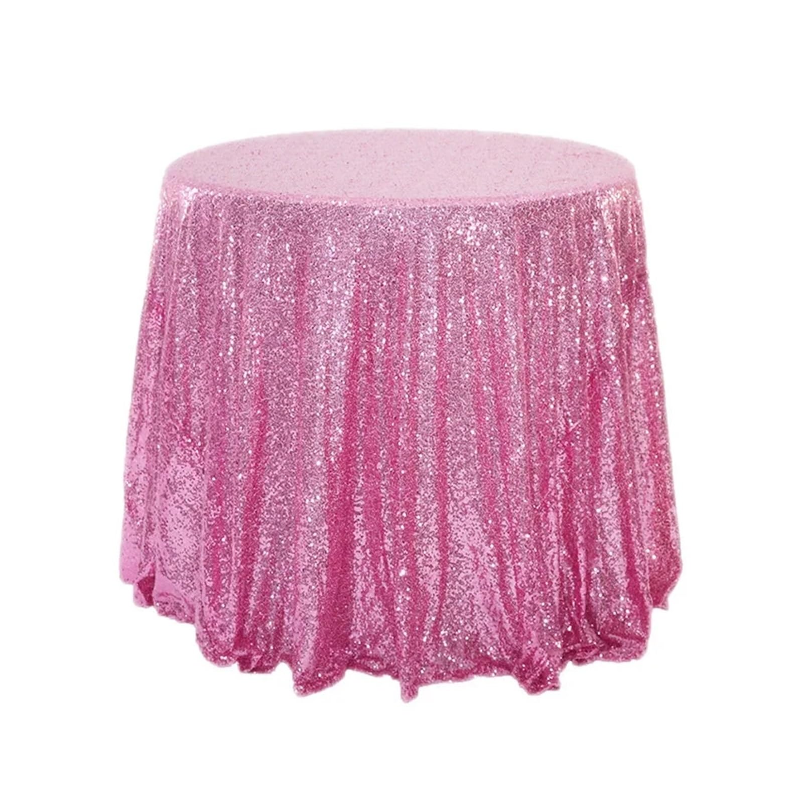 EKalgretrA Sequin Tablecloth Sequin Tablecloth Round Sparkly Table Cover Glitter Overlay for Party Dinner Festival Wedding Exhibition(Color 10,80cm)