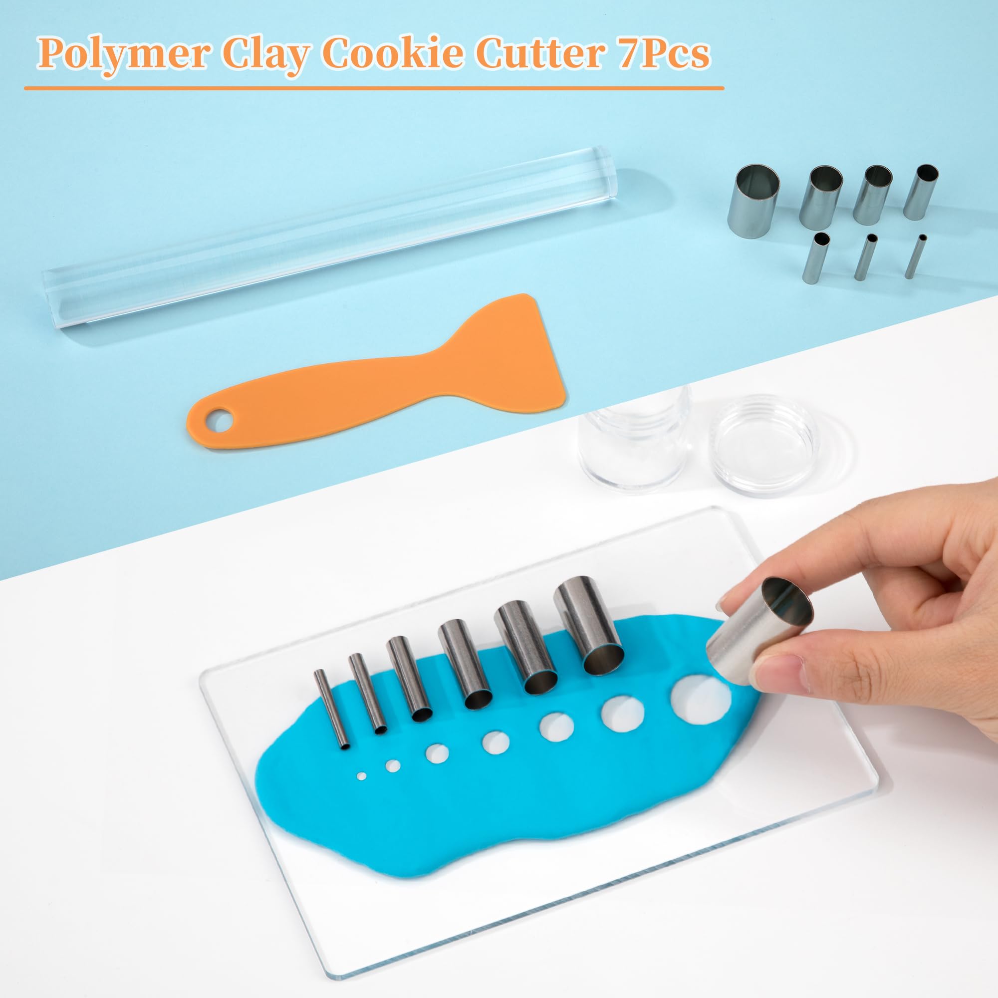 Kit Complet 10 Outils Pour Modeler L'argile - Rouleau, Grattoirs Et Emporte-pièces - Idéal Poterie, Sculpture, DIY