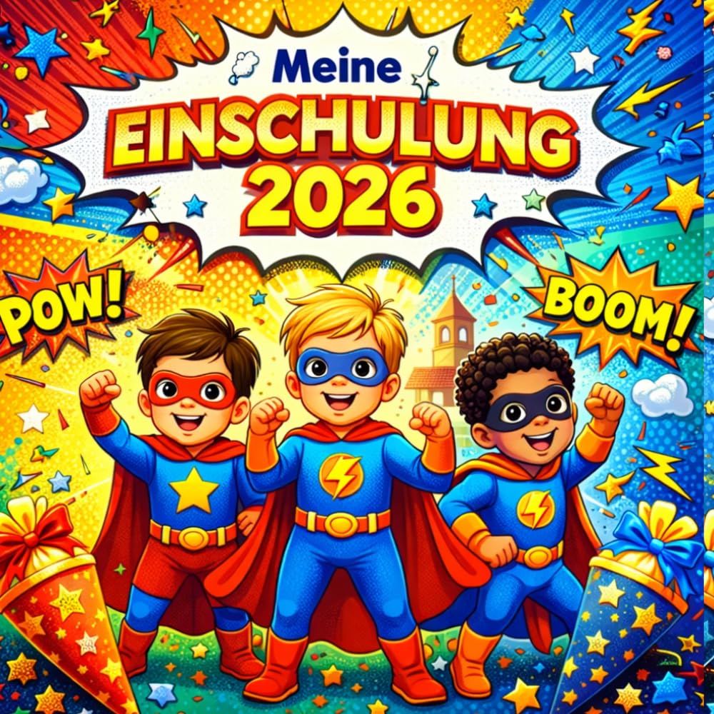 Einschulung Erinnerungsbuch – Mein 1. Schultag:: | Erinnerungsbuch Einschulung 1. Klasse | Schulanfang Geschenk für Kinder (Schultüte) - ... Erinnerungsbuch - verschiedene Motive)