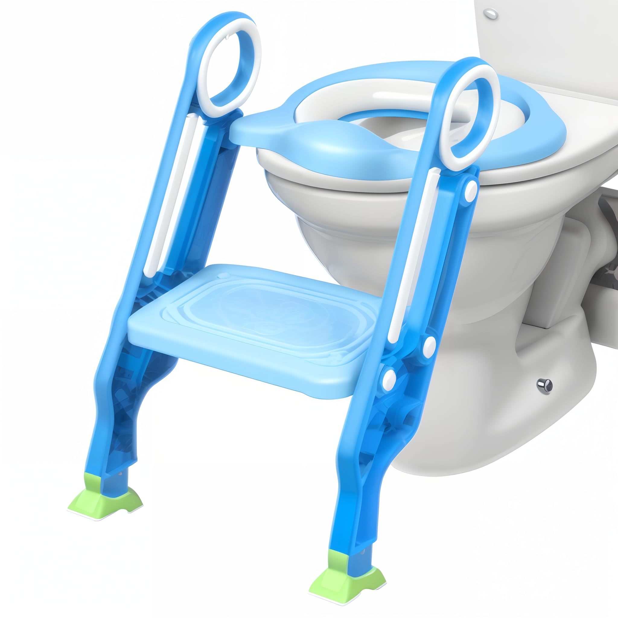 Reductor de inodoro infantil con asiento suave, elevador de inodoro infantil con marcha pendiente ajustable, el inodoro bebe es práctico y fácil de instalar